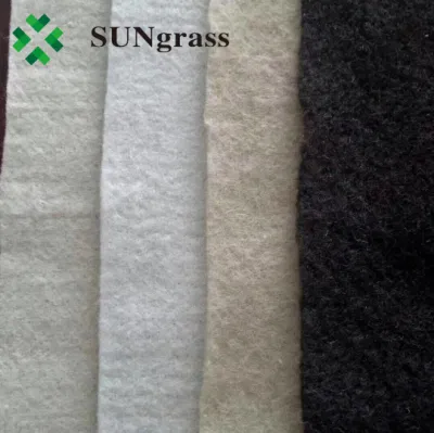 Tissu géotextile blanc Beige gris noir pour Installation de gazon synthétique artificiel, 100g 200g 300g